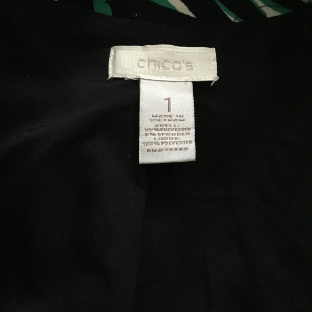Chicos Open Front Lined Jacket Size 1 - image 3